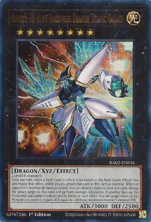 Number 38: Hope Harbinger Dragon Titanic Galaxy (UR) (RA02-EN036) - 25th Anniversary Rarity Collection II 1st Edition - Premium Yugioh Single from Konami - Just $0.25! Shop now at Game Crave Tournament Store