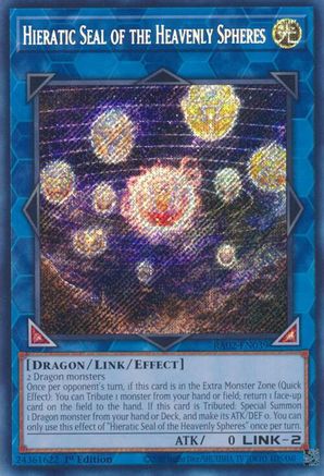 Hieratic Seal of the Heavenly Spheres (Secret Rare) (RA02-EN039) - 25th Anniversary Rarity Collection II 1st Edition - Premium Yugioh Single from Konami - Just $0.45! Shop now at Game Crave Tournament Store
