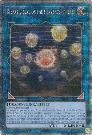 Hieratic Seal of the Heavenly Spheres (Quarter Century Secret Rare) (RA02-EN039) - 25th Anniversary Rarity Collection II 1st Edition - Premium Yugioh Single from Konami - Just $16.21! Shop now at Game Crave Tournament Store