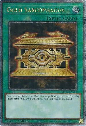 Gold Sarcophagus (Quarter Century Secret Rare) (RA02-EN052) - 25th Anniversary Rarity Collection II 1st Edition - Premium Yugioh Single from Konami - Just $13.14! Shop now at Game Crave Tournament Store