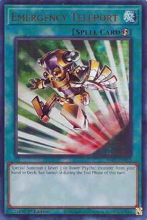 Emergency Teleport (UR) (RA02-EN053) - 25th Anniversary Rarity Collection II 1st Edition - Premium Yugioh Single from Konami - Just $0.25! Shop now at Game Crave Tournament Store