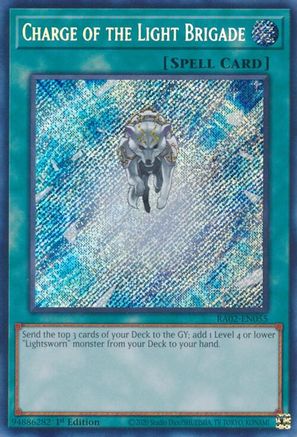 Charge of the Light Brigade (Secret Rare) (RA02-EN055) - 25th Anniversary Rarity Collection II 1st Edition - Premium Yugioh Single from Konami - Just $0.37! Shop now at Game Crave Tournament Store