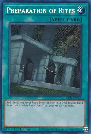 Preparation of Rites (Secret Rare) (RA02-EN056) - 25th Anniversary Rarity Collection II 1st Edition - Premium Yugioh Single from Konami - Just $0.37! Shop now at Game Crave Tournament Store