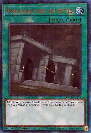 Preparation of Rites (PUR) (RA02-EN056) - 25th Anniversary Rarity Collection II 1st Edition - Premium Yugioh Single from Konami - Just $0.33! Shop now at Game Crave Tournament Store