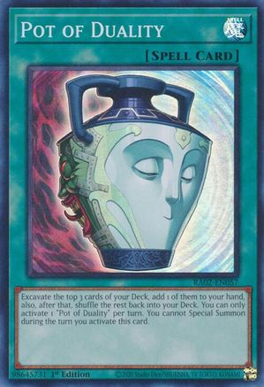 Pot of Duality (RA02-EN057) - 25th Anniversary Rarity Collection II 1st Edition - Premium Yugioh Single from Konami - Just $0.25! Shop now at Game Crave Tournament Store