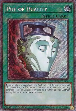 Pot of Duality (Platinum Secret Rare) (RA02-EN057) - 25th Anniversary Rarity Collection II 1st Edition - Premium Yugioh Single from Konami - Just $1.44! Shop now at Game Crave Tournament Store