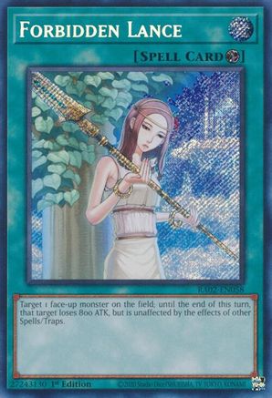 Forbidden Lance (Secret Rare) (RA02-EN058) - 25th Anniversary Rarity Collection II 1st Edition - Premium Yugioh Single from Konami - Just $0.30! Shop now at Game Crave Tournament Store