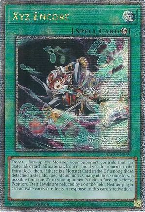Xyz Encore (Quarter Century Secret Rare) (RA02-EN059) - 25th Anniversary Rarity Collection II 1st Edition - Premium Yugioh Single from Konami - Just $3.99! Shop now at Game Crave Tournament Store