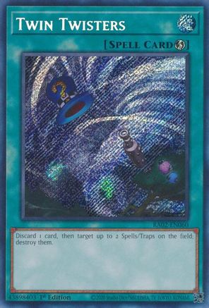 Twin Twisters (Secret Rare) (RA02-EN060) - 25th Anniversary Rarity Collection II 1st Edition - Premium Yugioh Single from Konami - Just $0.27! Shop now at Game Crave Tournament Store