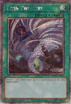 Twin Twisters (Platinum Secret Rare) (RA02-EN060) - 25th Anniversary Rarity Collection II 1st Edition - Premium Yugioh Single from Konami - Just $0.60! Shop now at Game Crave Tournament Store