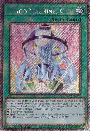 Bingo Machine, Go!!! (Platinum Secret Rare) (RA02-EN062) - 25th Anniversary Rarity Collection II 1st Edition - Premium Yugioh Single from Konami - Just $2.58! Shop now at Game Crave Tournament Store