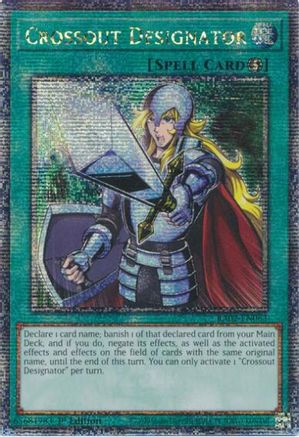 Crossout Designator (Quarter Century Secret Rare) (RA02-EN063) - 25th Anniversary Rarity Collection II 1st Edition - Premium Yugioh Single from Konami - Just $23.70! Shop now at Game Crave Tournament Store