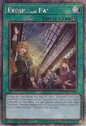 Exosister Pax (Platinum Secret Rare) (RA02-EN066) - 25th Anniversary Rarity Collection II 1st Edition - Premium Yugioh Single from Konami - Just $0.60! Shop now at Game Crave Tournament Store
