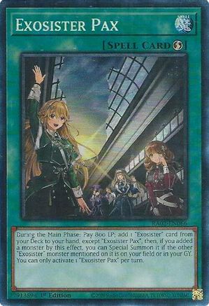 Exosister Pax (PCR) (RA02-EN066) - 25th Anniversary Rarity Collection II 1st Edition - Premium Yugioh Single from Konami - Just $0.22! Shop now at Game Crave Tournament Store