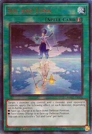 Sol and Luna (PUR) (RA02-EN068) - 25th Anniversary Rarity Collection II 1st Edition - Premium Yugioh Single from Konami - Just $0.25! Shop now at Game Crave Tournament Store