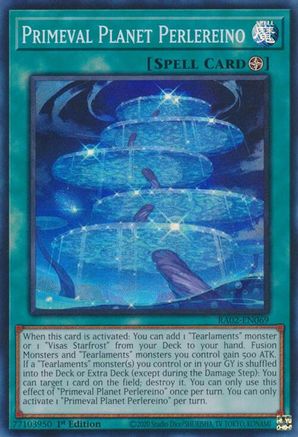Primeval Planet Perlereino (RA02-EN069) - 25th Anniversary Rarity Collection II 1st Edition - Premium Yugioh Single from Konami - Just $0.25! Shop now at Game Crave Tournament Store