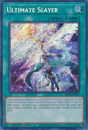 Ultimate Slayer (Secret Rare) (RA02-EN070) - 25th Anniversary Rarity Collection II 1st Edition - Premium Yugioh Single from Konami - Just $2.05! Shop now at Game Crave Tournament Store