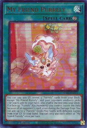 My Friend Purrely (UR) (RA02-EN071) - 25th Anniversary Rarity Collection II 1st Edition - Premium Yugioh Single from Konami - Just $0.25! Shop now at Game Crave Tournament Store