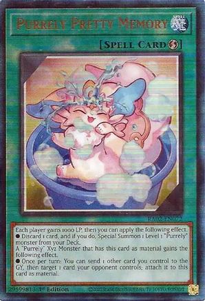 Purrely Pretty Memory (PUR) (RA02-EN072) - 25th Anniversary Rarity Collection II 1st Edition - Premium Yugioh Single from Konami - Just $0.31! Shop now at Game Crave Tournament Store