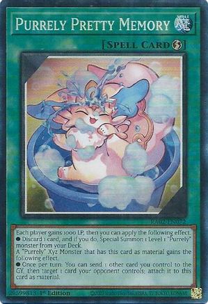 Purrely Pretty Memory (PCR) (RA02-EN072) - 25th Anniversary Rarity Collection II 1st Edition - Premium Yugioh Single from Konami - Just $0.37! Shop now at Game Crave Tournament Store