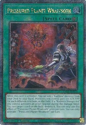 Pressured Planet Wraitsoth (Quarter Century Secret Rare) (RA02-EN073) - 25th Anniversary Rarity Collection II 1st Edition - Premium Yugioh Single from Konami - Just $12.05! Shop now at Game Crave Tournament Store