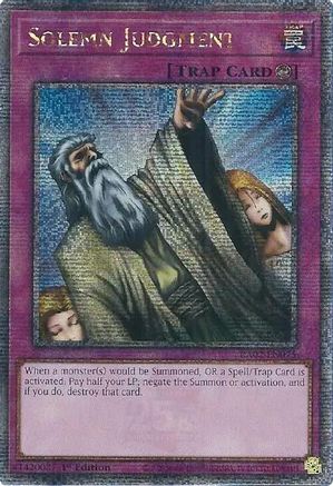 Solemn Judgment (Quarter Century Secret Rare) (RA02-EN075) - 25th Anniversary Rarity Collection II 1st Edition - Premium Yugioh Single from Konami - Just $25.67! Shop now at Game Crave Tournament Store