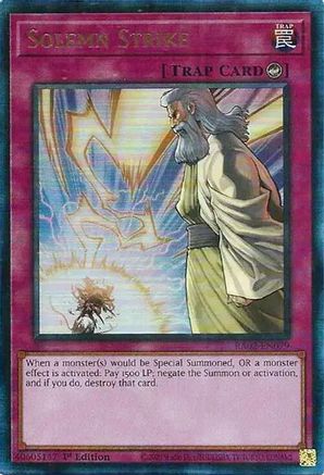 Solemn Strike (PUR) (RA02-EN079) - 25th Anniversary Rarity Collection II 1st Edition - Premium Yugioh Single from Konami - Just $1.94! Shop now at Game Crave Tournament Store