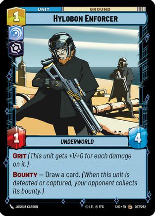 Hylobon Enforcer (027/262) - Shadows of the Galaxy Foil - Premium Star Wars: Unlimited Single from Shadows of the Galaxy - Just $0.08! Shop now at Game Crave Tournament Store