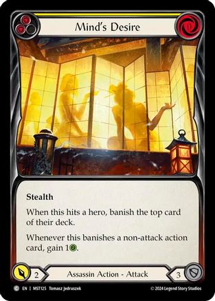 Mind's Desire (Yellow) (MST125) - Part the Mistveil Rainbow Foil