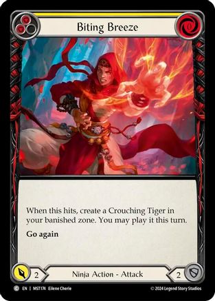 Biting Breeze (Yellow) (MST174) - Part the Mistveil Rainbow Foil