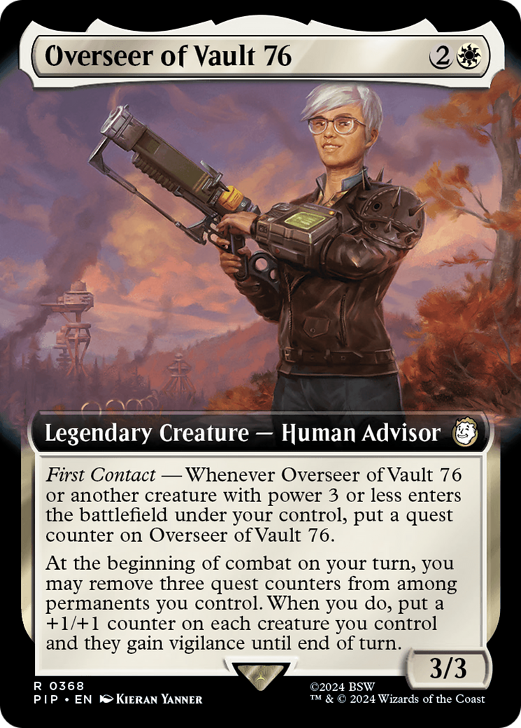 Overseer of Vault 76 (PIP-368) - Fallout: (Extended Art) Foil - Premium MTG Single from Wizards of the Coast - Just $0.32! Shop now at Game Crave Tournament Store