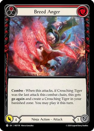 Breed Anger (Red) (MST176) - Part the Mistveil Rainbow Foil