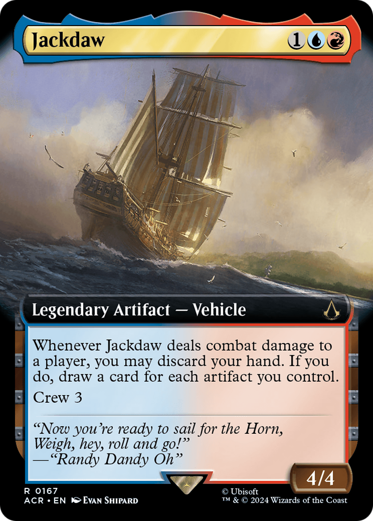 Jackdaw (ACR-167) - Assassin's Creed: (Extended Art) Foil - Premium MTG Single from Wizards of the Coast - Just $0.71! Shop now at Game Crave Tournament Store