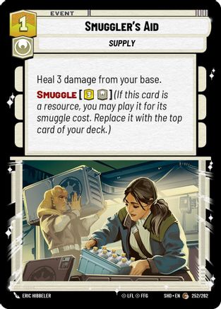 Smuggler's Aid (252/262) - Shadows of the Galaxy Foil - Premium Star Wars: Unlimited Single from Shadows of the Galaxy - Just $0.08! Shop now at Game Crave Tournament Store
