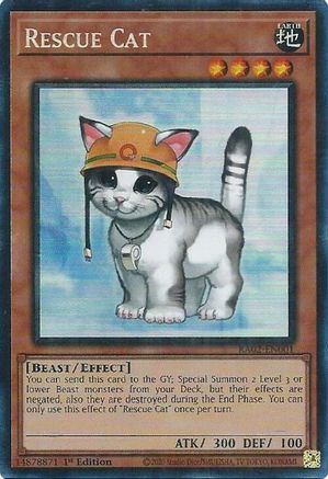 Rescue Cat (PCR) (RA02-EN001) - 25th Anniversary Rarity Collection II 1st Edition - Premium Yugioh Single from Konami - Just $0.32! Shop now at Game Crave Tournament Store