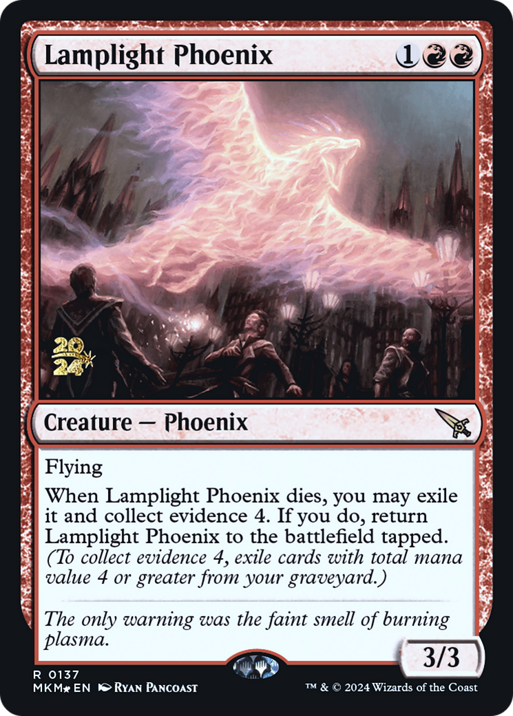 Lamplight Phoenix (PMKM-137S) - Murders at Karlov Manor Promos Foil - Premium MTG Single from Wizards of the Coast - Just $0.48! Shop now at Game Crave Tournament Store
