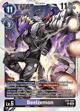 Beelzemon (EX6-056) - Infernal Ascension Foil - Premium Digimon Single from Bandai - Just $2.79! Shop now at Game Crave Tournament Store