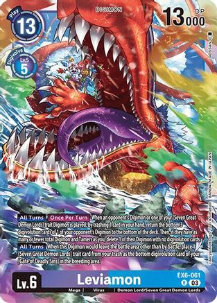 Leviamon (EX6-061) - Infernal Ascension Foil - Premium Digimon Single from Bandai - Just $0.25! Shop now at Game Crave Tournament Store