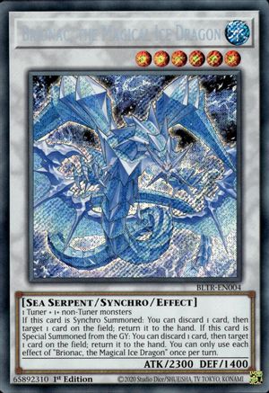 Brionac, the Magical Ice Dragon (BLTR-EN004) - Battles of Legend: Terminal Revenge 1st Edition - Premium Yugioh Single from Konami - Just $0.67! Shop now at Game Crave Tournament Store