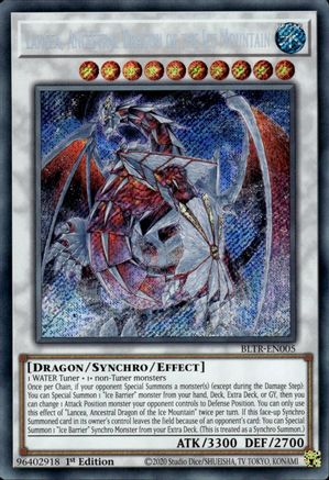 Lancea, Ancestral Dragon of the Ice Mountain (BLTR-EN005) - Battles of Legend: Terminal Revenge 1st Edition - Premium Yugioh Single from Konami - Just $12.54! Shop now at Game Crave Tournament Store