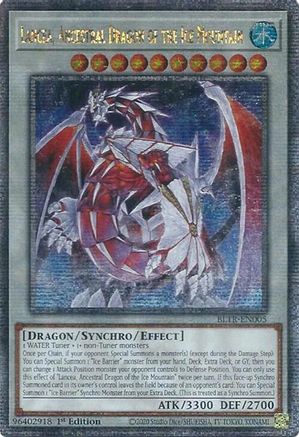 Lancea, Ancestral Dragon of the Ice Mountain (Quarter Century Secret Rare) (BLTR-EN005) - Battles of Legend: Terminal Revenge 1st Edition - Premium Yugioh Single from Konami - Just $49.61! Shop now at Game Crave Tournament Store
