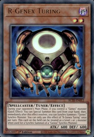 R-Genex Turing (BLTR-EN012) - Battles of Legend: Terminal Revenge 1st Edition - Premium Yugioh Single from Konami - Just $0.25! Shop now at Game Crave Tournament Store