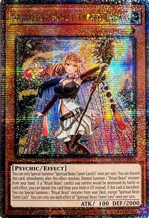 Spiritual Beast Tamer Lara (Quarter Century Secret Rare) (BLTR-EN017) - Battles of Legend: Terminal Revenge 1st Edition - Premium Yugioh Single from Konami - Just $49.93! Shop now at Game Crave Tournament Store