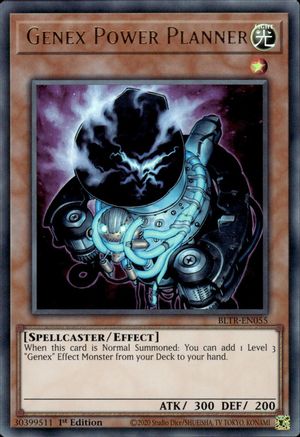 Genex Power Planner (BLTR-EN055) - Battles of Legend: Terminal Revenge 1st Edition - Premium Yugioh Single from Konami - Just $0.25! Shop now at Game Crave Tournament Store