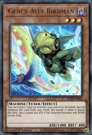 Genex Ally Birdman (Alternate Art) (BLTR-EN058) - Battles of Legend: Terminal Revenge 1st Edition - Premium Yugioh Single from Konami - Just $0.25! Shop now at Game Crave Tournament Store