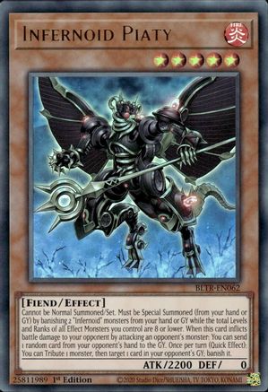 Infernoid Piaty (BLTR-EN062) - Battles of Legend: Terminal Revenge 1st Edition - Premium Yugioh Single from Konami - Just $0.25! Shop now at Game Crave Tournament Store