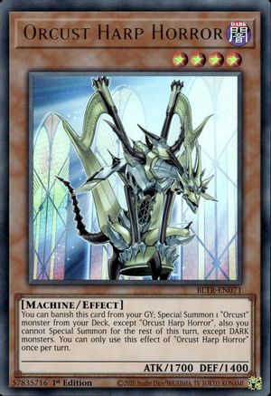 Orcust Harp Horror (BLTR-EN071) - Battles of Legend: Terminal Revenge 1st Edition - Premium Yugioh Single from Konami - Just $0.25! Shop now at Game Crave Tournament Store