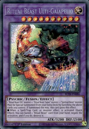 Ritual Beast Ulti-Gaiapelio (BLTR-EN086) - Battles of Legend: Terminal Revenge 1st Edition - Premium Yugioh Single from Konami - Just $0.25! Shop now at Game Crave Tournament Store