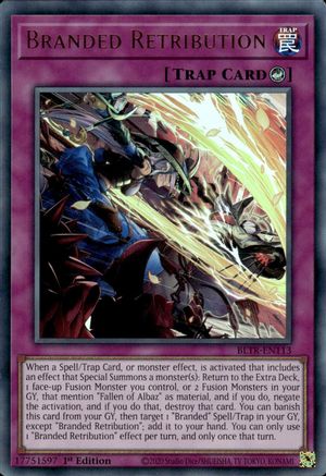 Branded Retribution (BLTR-EN113) - Battles of Legend: Terminal Revenge 1st Edition - Premium Yugioh Single from Konami - Just $0.38! Shop now at Game Crave Tournament Store