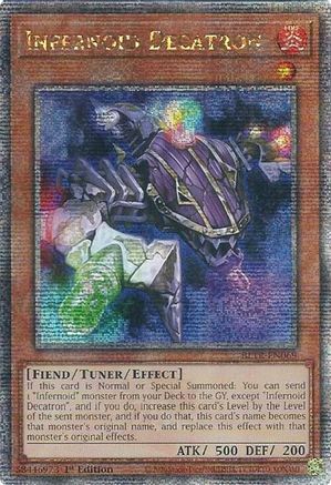 Infernoid Decatron (Quarter Century Secret Rare) (BLTR-EN069) - Battles of Legend: Terminal Revenge 1st Edition - Premium Yugioh Single from Konami - Just $17.93! Shop now at Game Crave Tournament Store